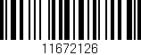 Código de barras (EAN, GTIN, SKU, ISBN): '11672126'