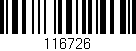 Código de barras (EAN, GTIN, SKU, ISBN): '116726'