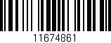 Código de barras (EAN, GTIN, SKU, ISBN): '11674861'