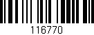 Código de barras (EAN, GTIN, SKU, ISBN): '116770'