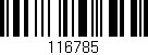 Código de barras (EAN, GTIN, SKU, ISBN): '116785'