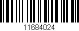 Código de barras (EAN, GTIN, SKU, ISBN): '11684024'