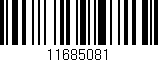 Código de barras (EAN, GTIN, SKU, ISBN): '11685081'