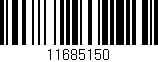 Código de barras (EAN, GTIN, SKU, ISBN): '11685150'