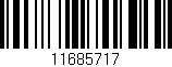 Código de barras (EAN, GTIN, SKU, ISBN): '11685717'