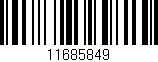 Código de barras (EAN, GTIN, SKU, ISBN): '11685849'