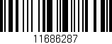 Código de barras (EAN, GTIN, SKU, ISBN): '11686287'