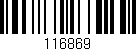 Código de barras (EAN, GTIN, SKU, ISBN): '116869'