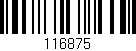 Código de barras (EAN, GTIN, SKU, ISBN): '116875'