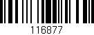 Código de barras (EAN, GTIN, SKU, ISBN): '116877'