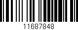 Código de barras (EAN, GTIN, SKU, ISBN): '11687848'