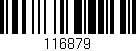 Código de barras (EAN, GTIN, SKU, ISBN): '116879'