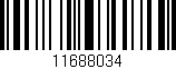 Código de barras (EAN, GTIN, SKU, ISBN): '11688034'