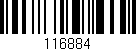 Código de barras (EAN, GTIN, SKU, ISBN): '116884'