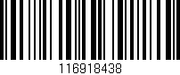 Código de barras (EAN, GTIN, SKU, ISBN): '116918438'