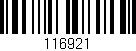 Código de barras (EAN, GTIN, SKU, ISBN): '116921'