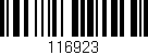 Código de barras (EAN, GTIN, SKU, ISBN): '116923'