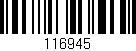 Código de barras (EAN, GTIN, SKU, ISBN): '116945'
