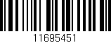 Código de barras (EAN, GTIN, SKU, ISBN): '11695451'