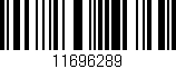 Código de barras (EAN, GTIN, SKU, ISBN): '11696289'