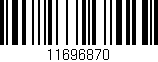 Código de barras (EAN, GTIN, SKU, ISBN): '11696870'
