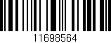 Código de barras (EAN, GTIN, SKU, ISBN): '11698564'