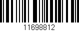 Código de barras (EAN, GTIN, SKU, ISBN): '11698812'