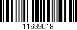 Código de barras (EAN, GTIN, SKU, ISBN): '11699018'
