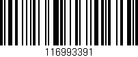 Código de barras (EAN, GTIN, SKU, ISBN): '116993391'