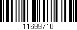 Código de barras (EAN, GTIN, SKU, ISBN): '11699710'