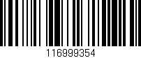 Código de barras (EAN, GTIN, SKU, ISBN): '116999354'