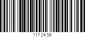 Código de barras (EAN, GTIN, SKU, ISBN): '117.24.58'