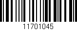 Código de barras (EAN, GTIN, SKU, ISBN): '11701045'