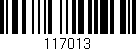 Código de barras (EAN, GTIN, SKU, ISBN): '117013'