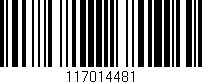 Código de barras (EAN, GTIN, SKU, ISBN): '117014481'