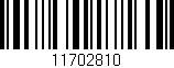 Código de barras (EAN, GTIN, SKU, ISBN): '11702810'