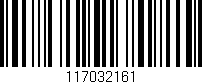 Código de barras (EAN, GTIN, SKU, ISBN): '117032161'