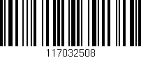 Código de barras (EAN, GTIN, SKU, ISBN): '117032508'