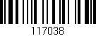 Código de barras (EAN, GTIN, SKU, ISBN): '117038'