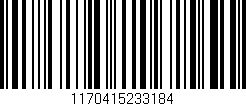 Código de barras (EAN, GTIN, SKU, ISBN): '1170415233184'