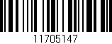 Código de barras (EAN, GTIN, SKU, ISBN): '11705147'