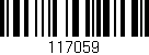 Código de barras (EAN, GTIN, SKU, ISBN): '117059'