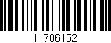 Código de barras (EAN, GTIN, SKU, ISBN): '11706152'