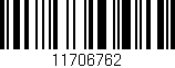 Código de barras (EAN, GTIN, SKU, ISBN): '11706762'