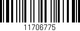 Código de barras (EAN, GTIN, SKU, ISBN): '11706775'
