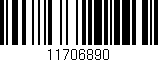 Código de barras (EAN, GTIN, SKU, ISBN): '11706890'