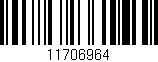 Código de barras (EAN, GTIN, SKU, ISBN): '11706964'