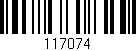 Código de barras (EAN, GTIN, SKU, ISBN): '117074'