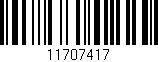 Código de barras (EAN, GTIN, SKU, ISBN): '11707417'