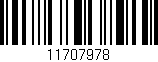 Código de barras (EAN, GTIN, SKU, ISBN): '11707978'